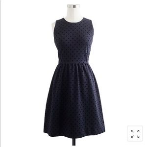 Black Polka-dot J. Crew Ponte Dress